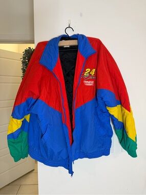 Vintage Competitors View Jeff Gordon #24 Hendrick DuPont NASCAR Jacket Mens M